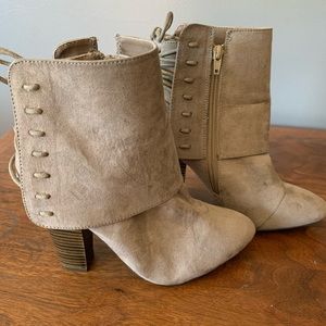 Taupe booties